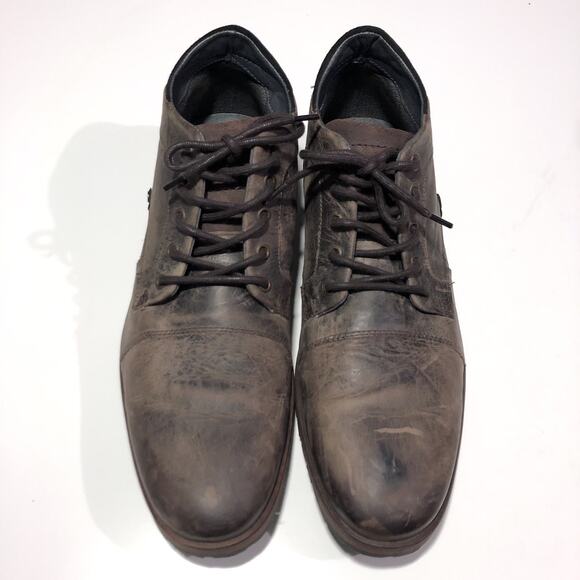 Bullboxer Caprysos Distressed Ankle Leather Boots Mens 45 US 12 Brown Lace Up main image 4